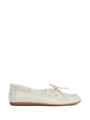 Dune London White Gala Boat Shoes - Image 2 of 6