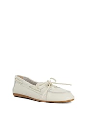 Dune London White Gala Boat Shoes - Image 3 of 6