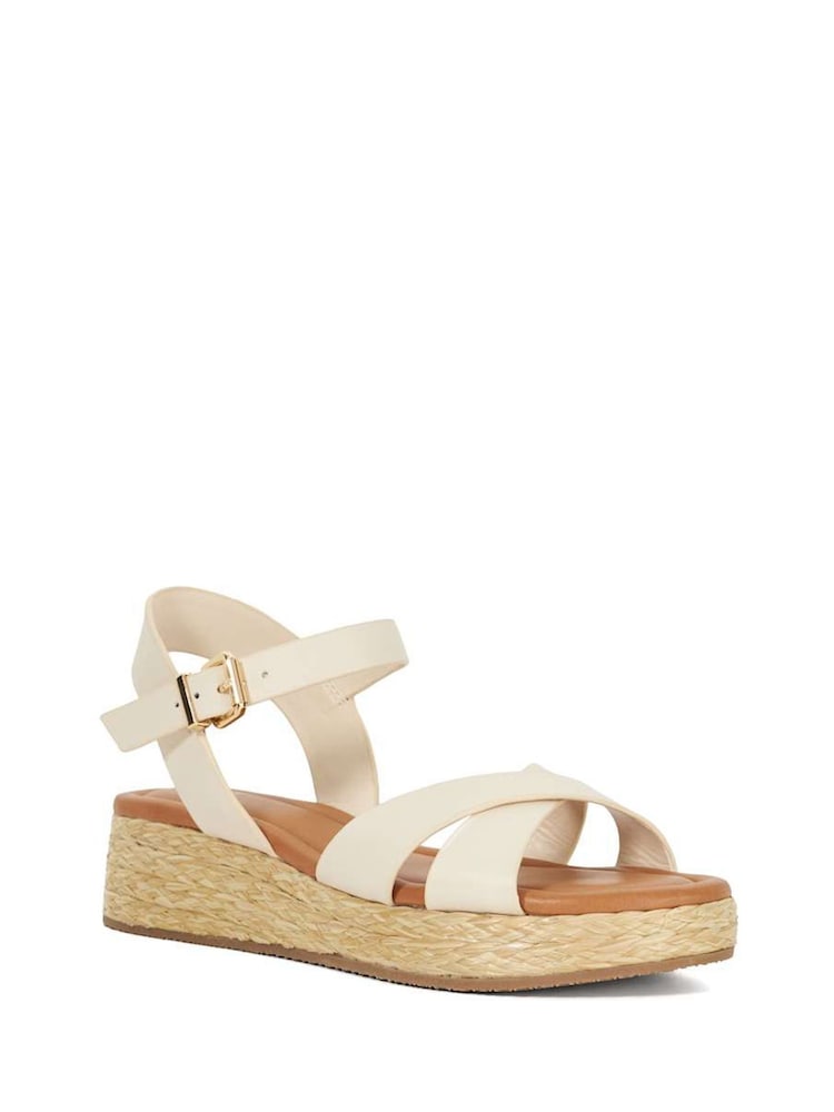 Dune London Littleton Cross Strap Rope Flatform Sandals - Bild 2 von 6 Dune London Littleton Cross Strap Rope Flatform Sandals - Bild 2 von 6