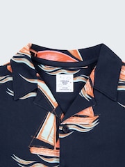 Chelsea Peers Blue Kids Sailing Boat Print Short Pyjamas Set - Image 3 of 3