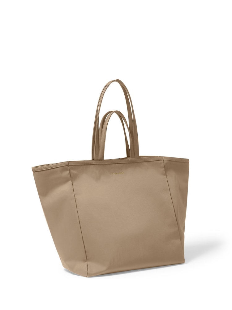 Katie Loxton Cream Oversized Nylon Luxe Tote Bag - Image 2 of 4 Katie Loxton Cream Oversized Nylon Luxe Tote Bag - Image 2 of 4