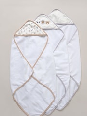 Snuggle Tots Hooded Towels and Wash Cloths 3 Pack - Image 2 of 3