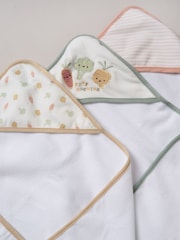 Weiß - Snuggle Tots, Handtücher mit Kapuze und Waschlappen im 3er-Pack - Bild 3 von 3