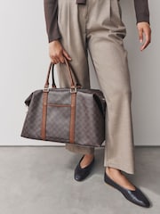 Chocolate Monogram Weekender Bag - Image 1 of 8