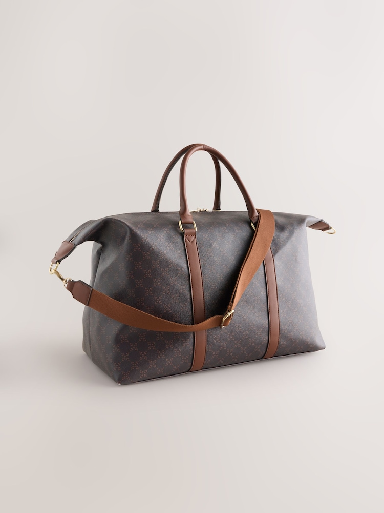 Chocolate Monogram Weekender Bag - Image 2 of 8