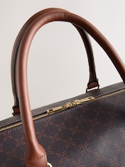 Chocolate Monogram Weekender Bag - Image 5 of 8