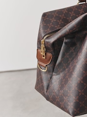 Chocolate Monogram Weekender Bag - Image 7 of 8