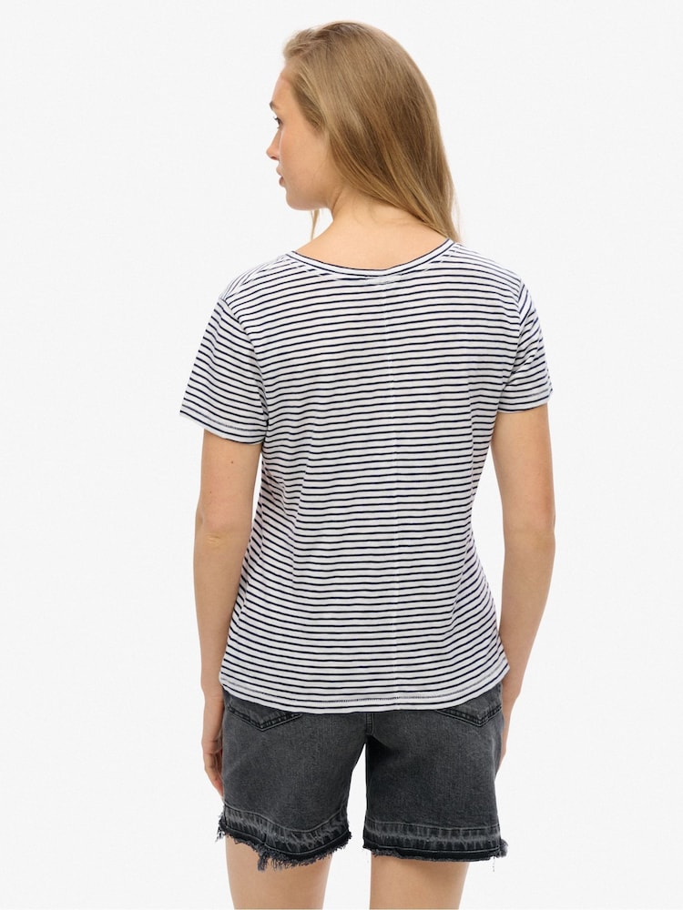 Superdry Navy/White T-Shirt - Image 2 of 6