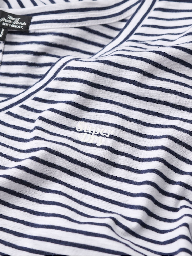 Superdry Navy/White T-Shirt - Image 6 of 6