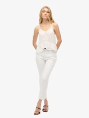 Superdry Cream Ladder Trim Cami Top - Image 2 of 7