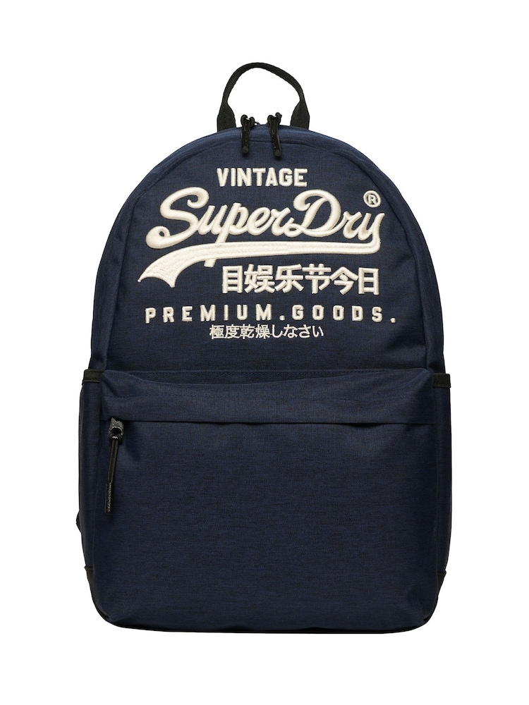 Superdry Navy Heratige Montana Backpack - Image 4 of 7