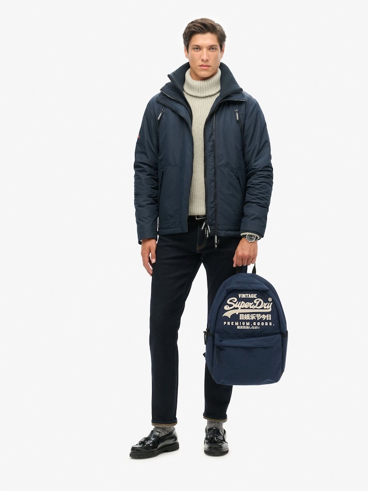 Superdry Navy Heratige Montana Backpack - Image 7 of 7