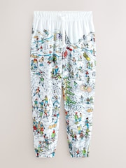 White Where's Wally Printed Pyjamas Bottoms - Image 5 of 8