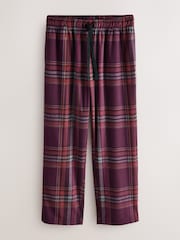 Grey/Burgundy Red Check Motionflex Cosy Short Sleeve Pyjamas Set - Image 3 of 5