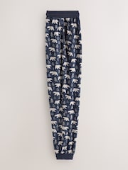 Navy Blue / Neutral Polar Bear Motionflex Cosy Cuffed Pyjama Bottoms - Image 9 of 9