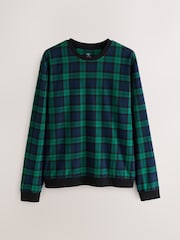 Green/Blue Check Motionflex Cosy Long Sleeve Cuffed Pyjamas Set - Image 7 of 10