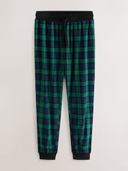 Green/Blue Check Motionflex Cosy Long Sleeve Cuffed Pyjamas Set - Image 8 of 10