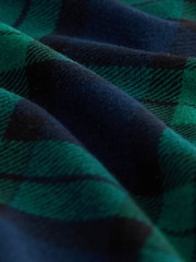 Green/Blue Check Motionflex Cosy Long Sleeve Cuffed Pyjamas Set - Image 9 of 10