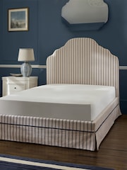 Laura Ashley Alston Stripe Natural and Navy Bed Tarbert - Image 2 of 5