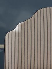 Laura Ashley Alston Stripe Natural and Navy Bed Tarbert - Image 3 of 5