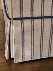 Laura Ashley Alston Stripe Natural and Navy Bed Tarbert - Image 5 of 5
