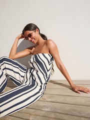 Navy Hanky Hem Bandeau Top - Image 3 of 5