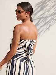 Navy Hanky Hem Bandeau Top - Image 4 of 5