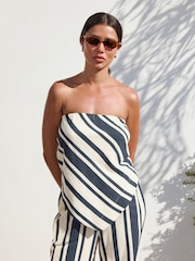 Navy Hanky Hem Bandeau Top - Image 5 of 5