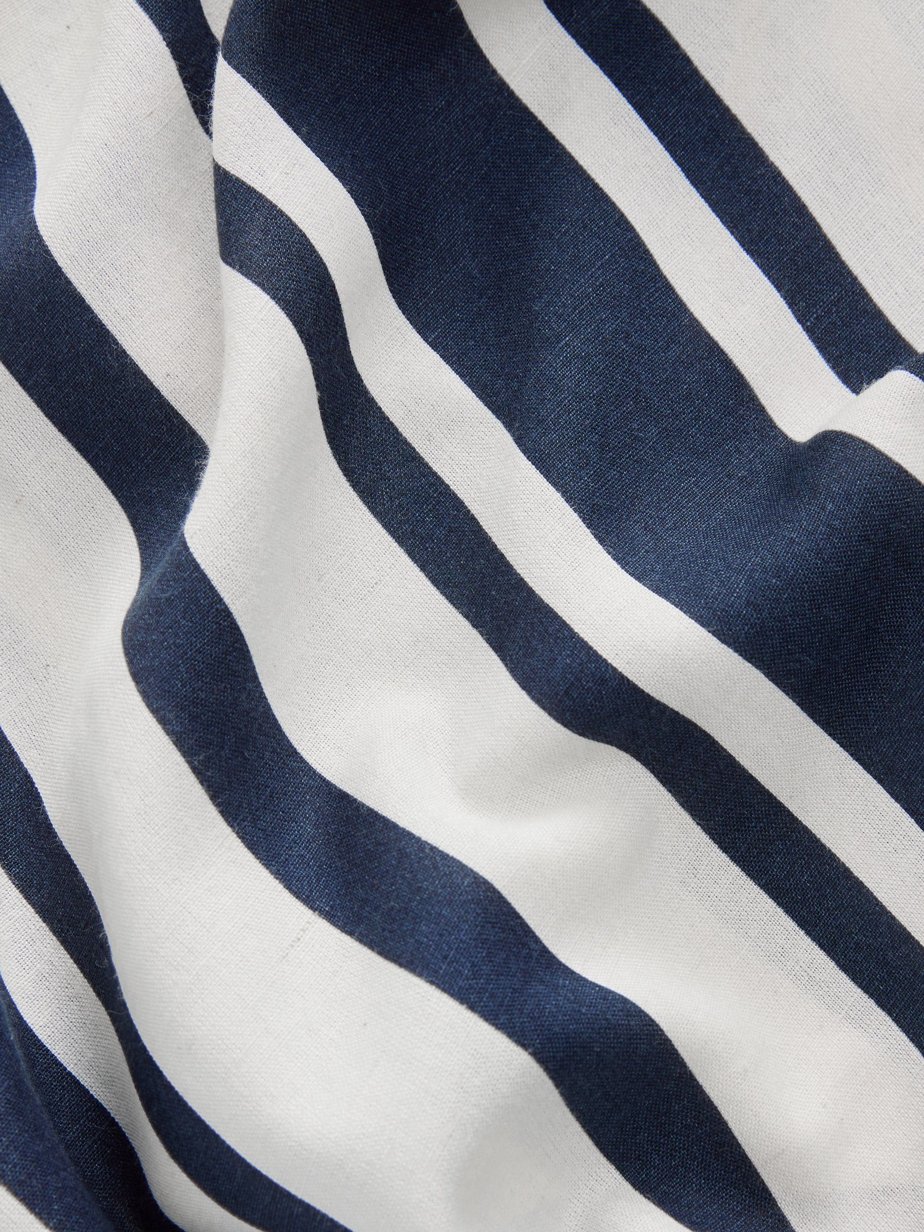 Buy Navy Stripe Hanky Hem Bandeu Top With Linen from Next USA