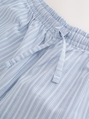 Svetlo modra - Črtast komplet pižame s kratkimi rokavi - Slika 13 iz 13