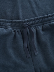 Navy Blue Towelling Long Sleeve Trophy Neck Pyjamas Set - Image 5 of 5