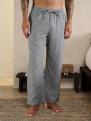 رمادي - Signature Nova Fides Long Check Pyjama Bottoms - Image 1 of 12
