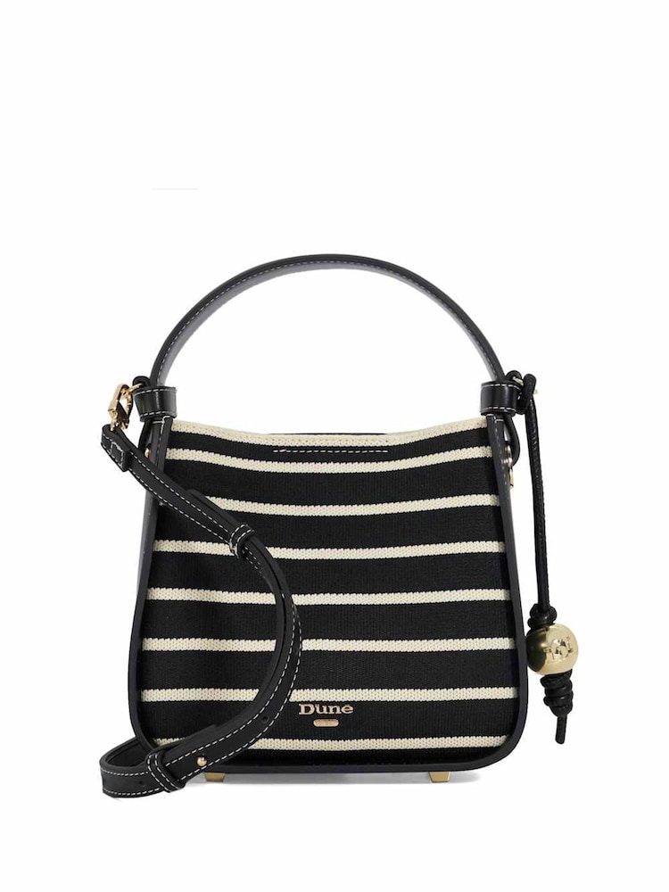 Dune London Black Daniella Square Grab Bag - Image 2 of 5