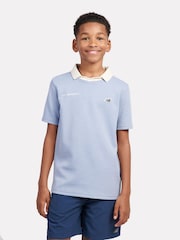 New Balance Blue Kids Premium Badge Polo Shirts - Image 1 of 5
