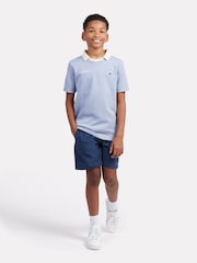 New Balance Blue Kids Premium Badge Polo Shirts - Image 5 of 5