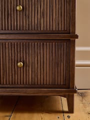 Laura Ashley Dark Stain Oak Barcombe Beside Table - Image 4 of 7
