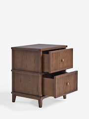 Laura Ashley Dark Stain Oak Barcombe Beside Table - Image 6 of 7