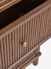 Laura Ashley Dark Stain Oak Barcombe Beside Table - Image 7 of 7