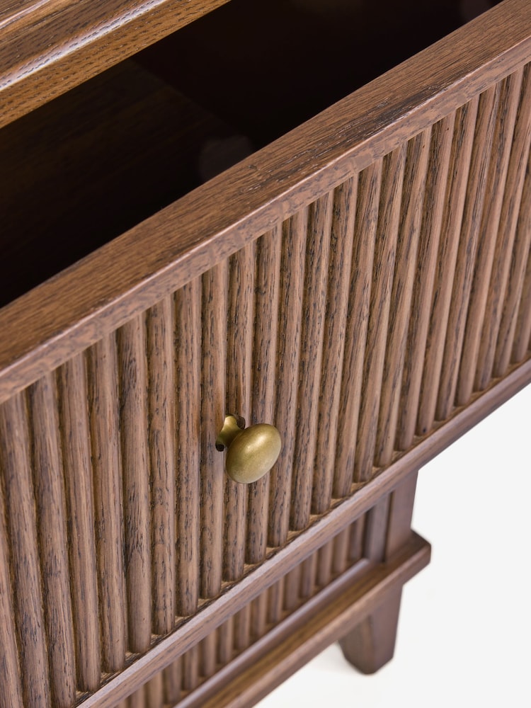 Laura Ashley Dark Stain Oak Barcombe Beside Table - Image 7 of 7 Laura Ashley Dark Stain Oak Barcombe Beside Table - Image 7 of 7