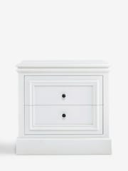 Laura Ashley Twine Natural Swanton Wide 2 Drawer Bedside Table - Image 5 of 7
