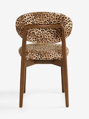 Rockett St George Set of 2 Leopard Wooden and Upholstered Dining Chairs - Image 7 of 7