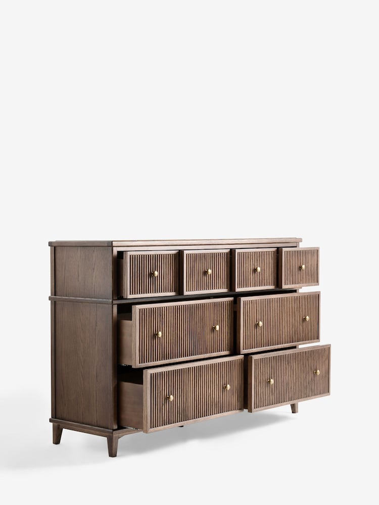 Laura Ashley Dark Stain Oak Barcombe Wide Chest - Image 8 of 8 Laura Ashley Dark Stain Oak Barcombe Wide Chest - Image 8 of 8