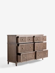 Laura Ashley Dark Stain Oak Barcombe 6 Drawer Wide Chest - Image 9 of 9