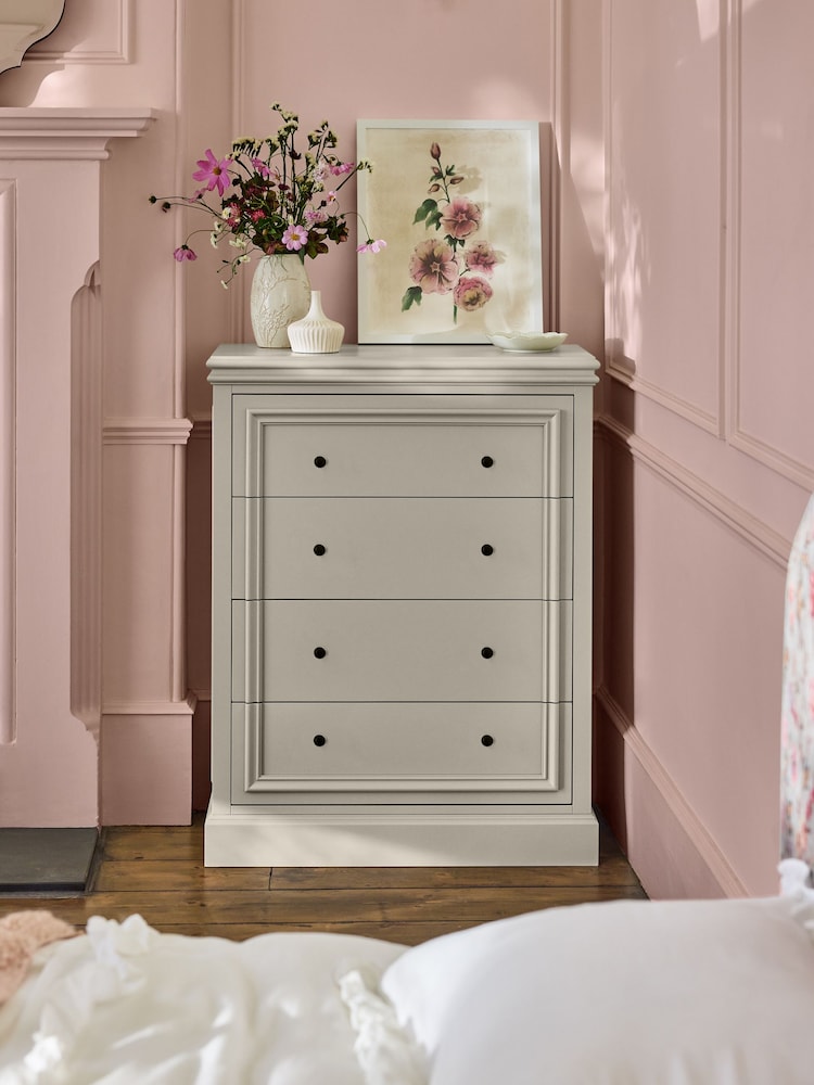 Laura Ashley Twine Natural Swanton 4 Chest of Drawer - Image 1 of 4