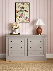 Laura Ashley Twine Natural Swanton 6 Drawer Wide Chest - Image 2 of 8