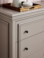 Laura Ashley Twine Natural Swanton 6 Drawer Wide Chest - Image 4 of 8