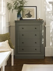 Laura Ashley Khaki Green Swanton 4 Chest of Drawer - Image 1 of 8