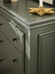 Laura Ashley Khaki Green Swanton 4 Chest of Drawer - Image 4 of 8
