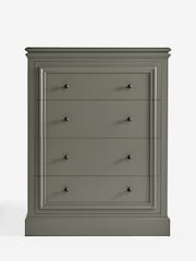 Laura Ashley Khaki Green Swanton 4 Chest of Drawer - Image 5 of 8