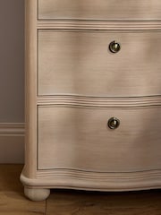 Laura Ashley Whitewash Oak Someford 5 Drawer Tall Chest - Image 5 of 9